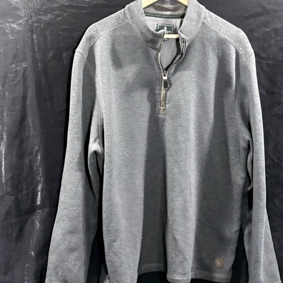 2/$20 G.H. Bass & Co. Gray Zip-Up Sweater - Picture 3 of 8